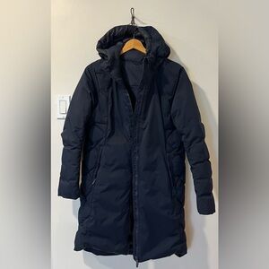 lululemon athletica - Navy Fluff Puffer Coat with Hood